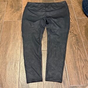 Black Faux Leather Leggings